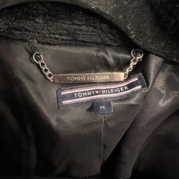 Tommy Hilfiger Black and Blue Teddy Jacket - Picture 2 of 8